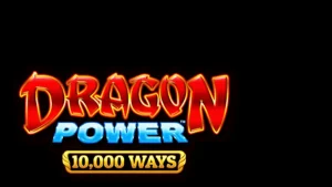 Tampilan visual slot Dragon Power 10,000 Ways dengan tema naga dan kuil emas